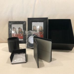 NWOT DESK SET 7 PIECE desk box with accessories GRADUATION/FATHERS DAY